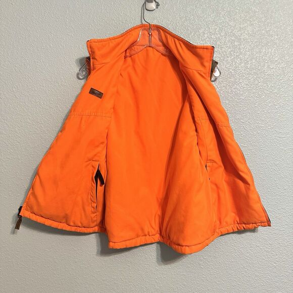 Woolrich Youth XL 18/20 Break Up Camo Hunting Blaze Orange Reversible Vest - Picture 3 of 9
